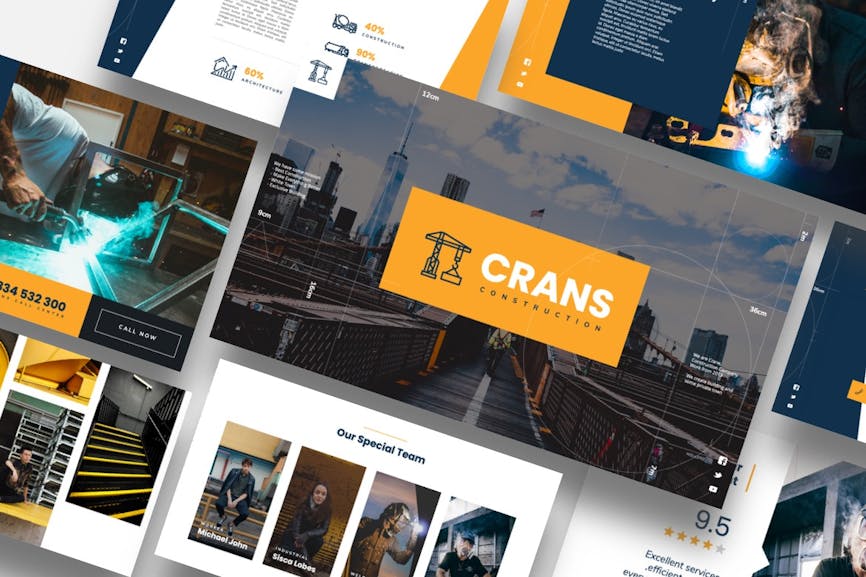 Crans - Construction Powerpoint Template