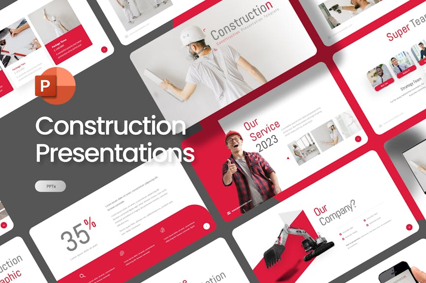 Construction Company PowerPoint Template