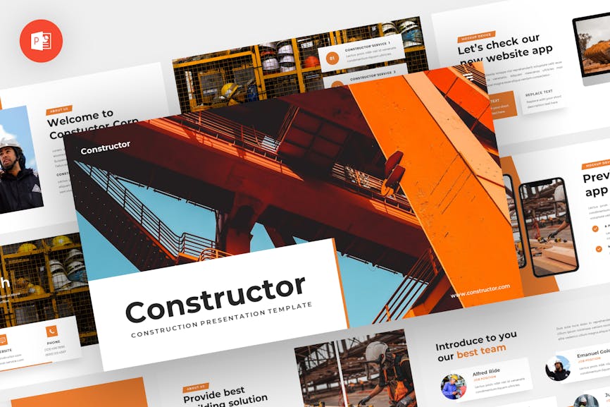 Constructor - Construction Powerpoint Template