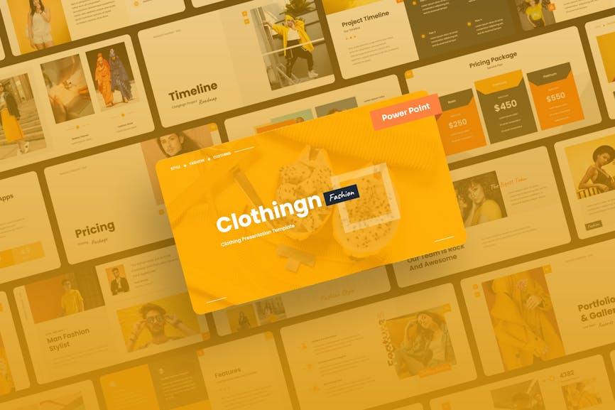 Clothingn - Fashion & Clothing Power Point