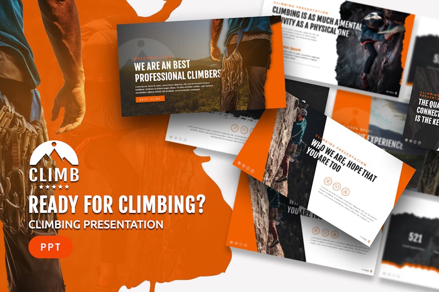 Climb - Adventure Powerpoint Template