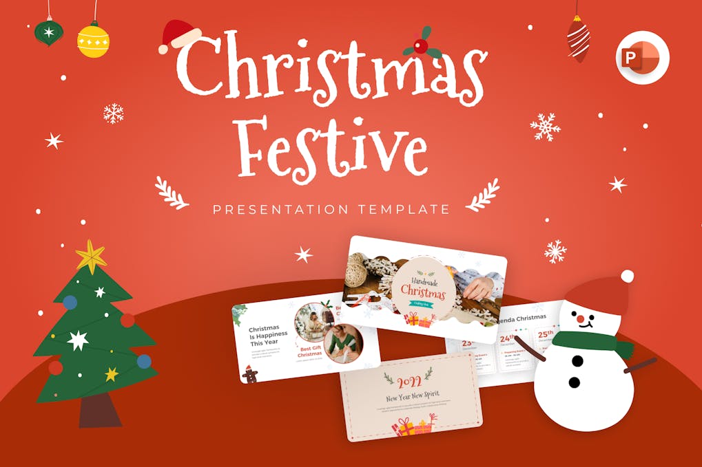 Christmas Festive Creative PowerPoint Template