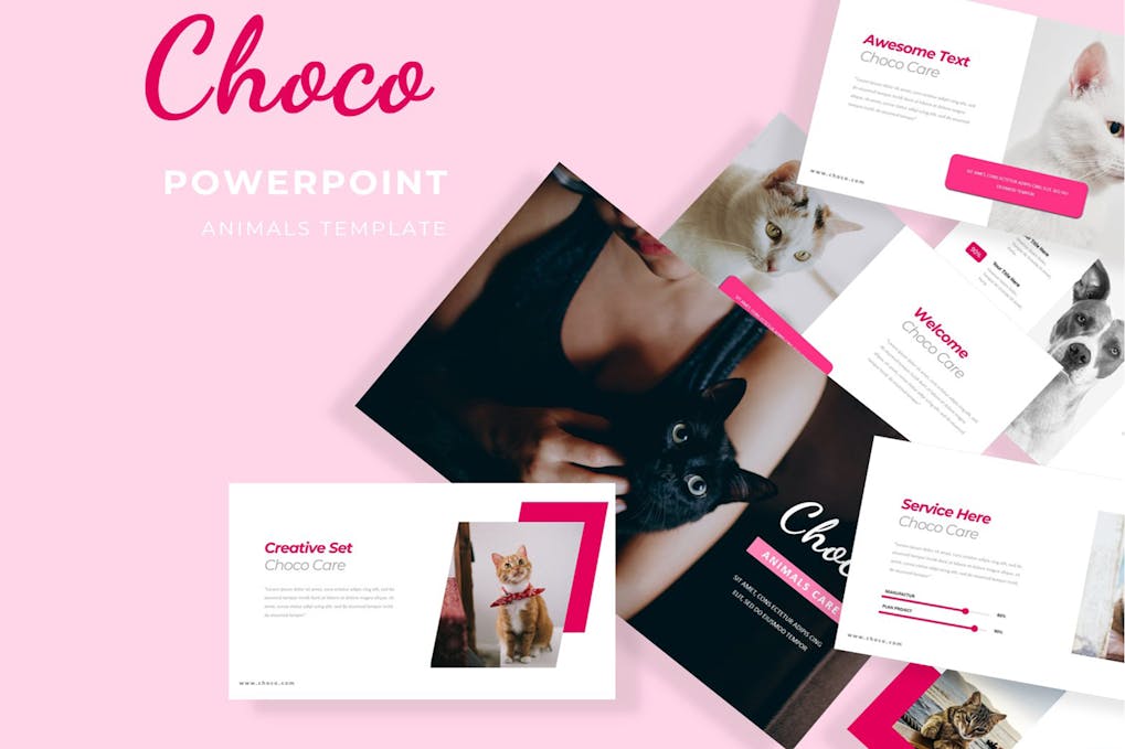 Choco Animals Presentation Powerpoint