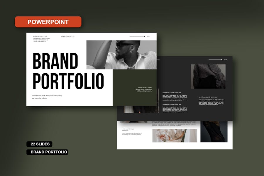 Brand Portfolio Powerpoint Template