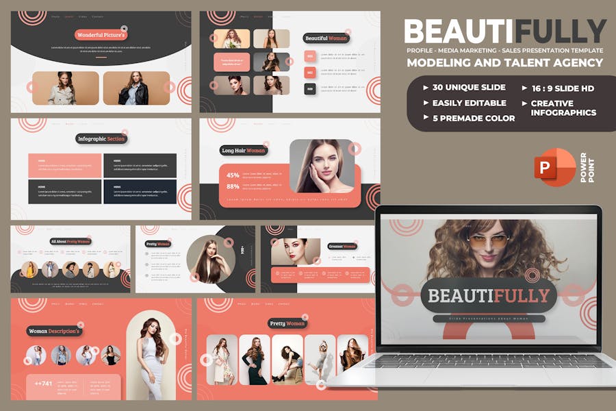 beautifully-modeling-talent-agency-powerpoint