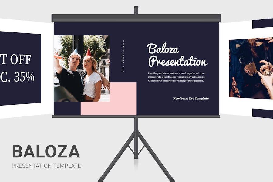 Baloza - New Year Eve Marketing Powerpoint