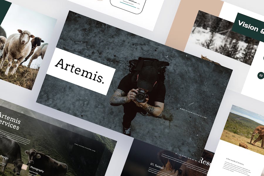 Artemis - Animal Photography Powerpoint Template