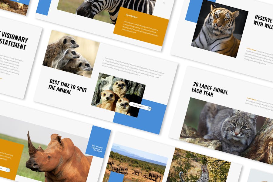 Animal Safari Powerpoint Presentation Template