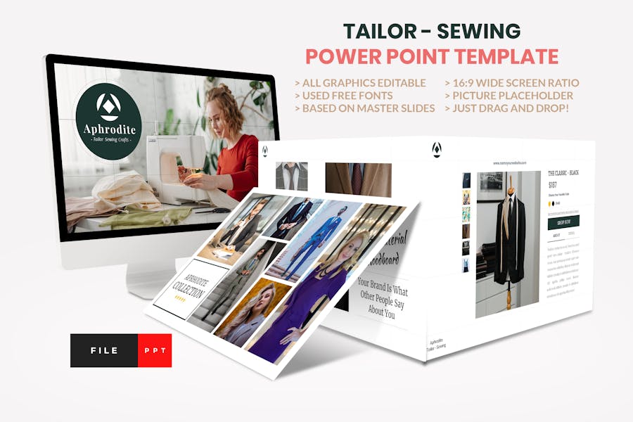 Tailor - Sewing Fashion Craft Powerpoint Template