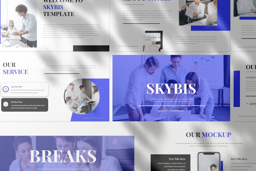 Skybis - Business Presentation PowerPoint Template