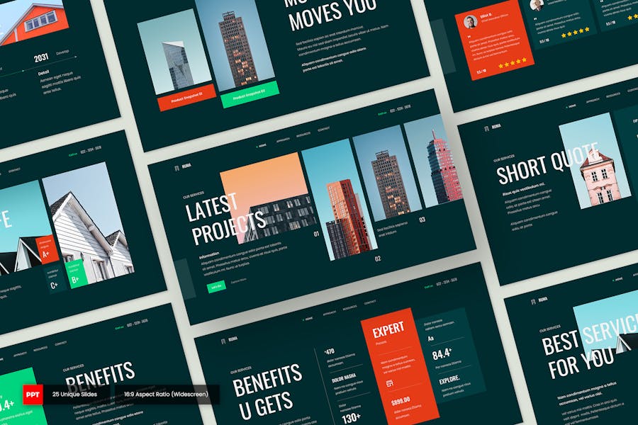 RUMA - Product Catalogue PowerPoint Template