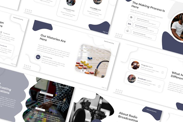 Radio Broadcasting Powerpoint Presentation Templat