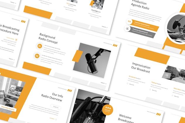 Radio Broadcasting Powerpoint Presentation Templat