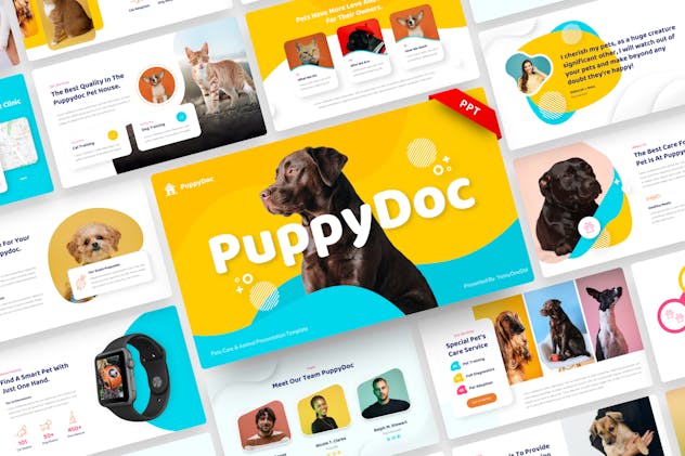 PuppyDoc - Pet Care & Animal PowerPoint Template
