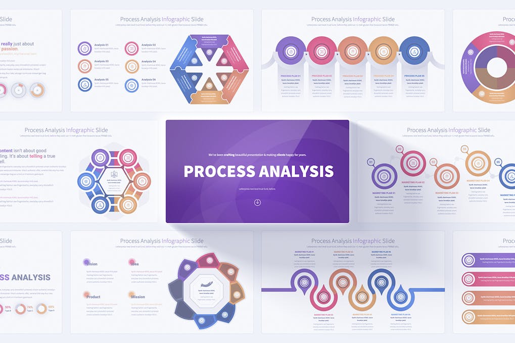 Process Analysis - PowerPoint Infographics Slides