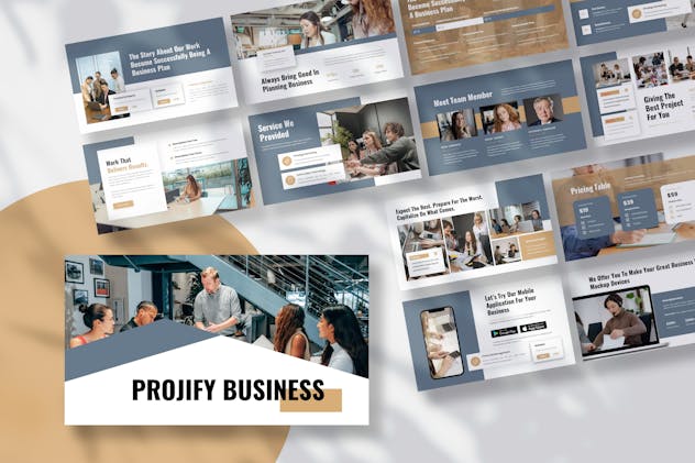 Projify Business Presentation PowerPoint Template