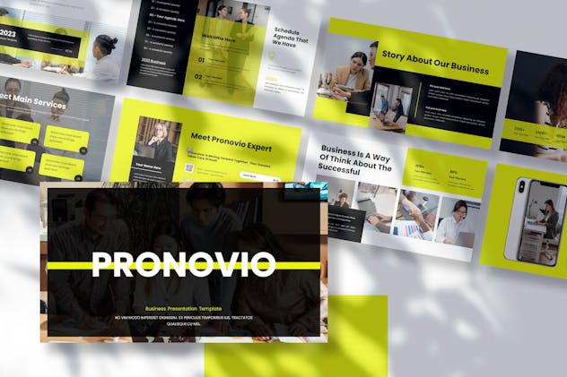 Pronovio - Business PowerPoint Template