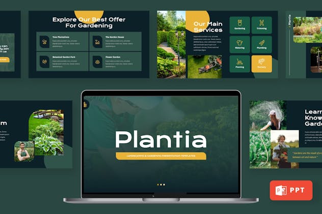 Plantia - Landscaping Powerpoint Template