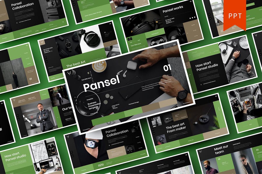 197 Pansel – Business PowerPoint Template