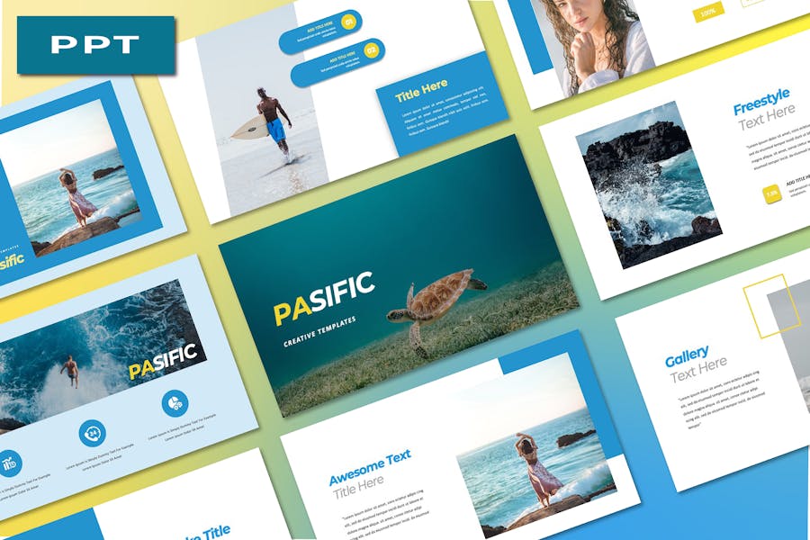 Pasific Ocean Creative PowerPoint Template