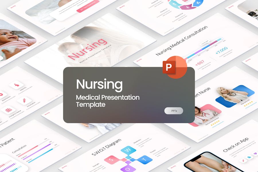 192 Nursing Medical PowerPoint Template