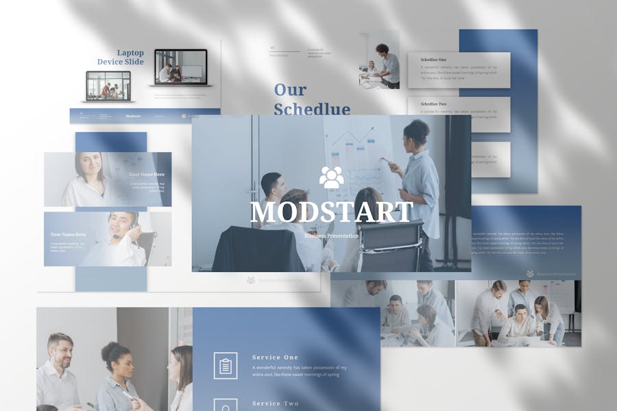 176 Modstart - Business PowerPoint Template