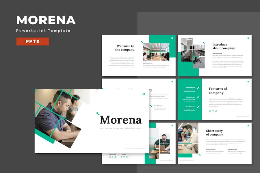 178 Morena - Multipurpose Powerpoint Template