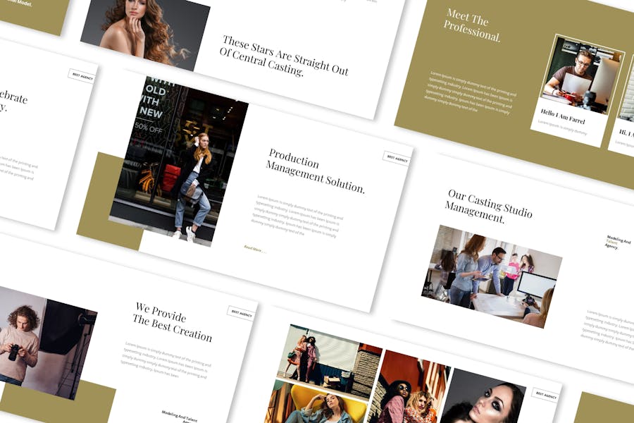 170 Modeling And Talent Agency Powerpoint Presentation