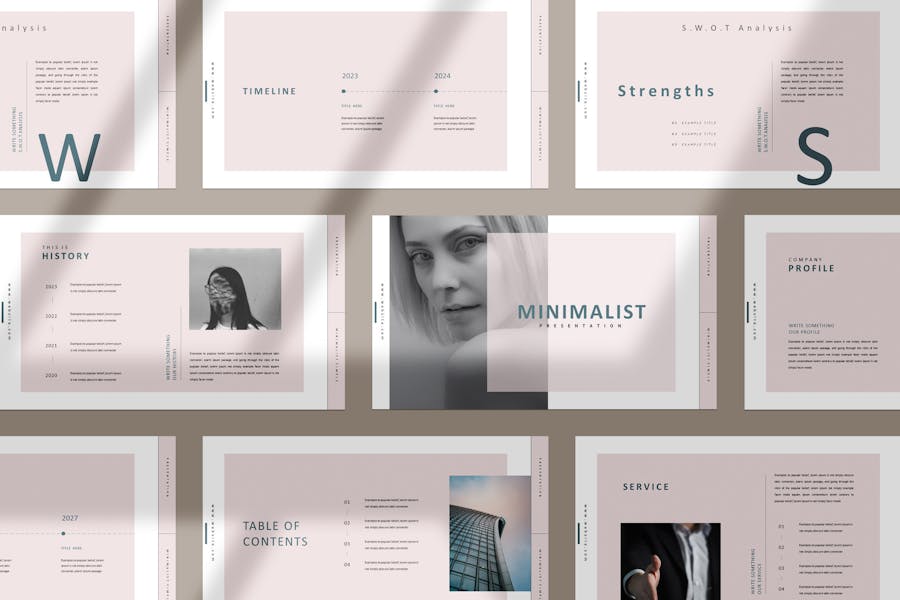 Minimalistic MInimal Presentation Template