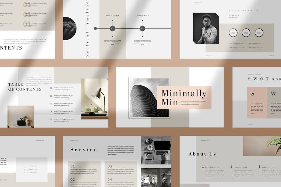 Minimally Min MInimal Presentation Template