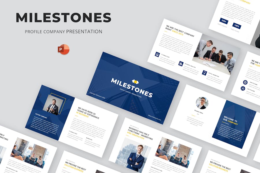 Milestones - Business Multipurpose PowerPoint