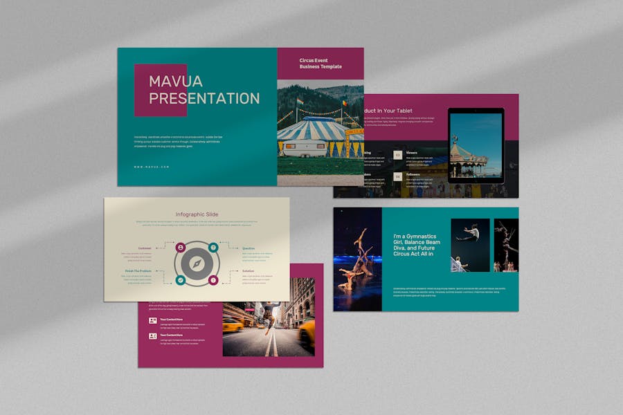 Mavua : Circus Event Powerpoint Template