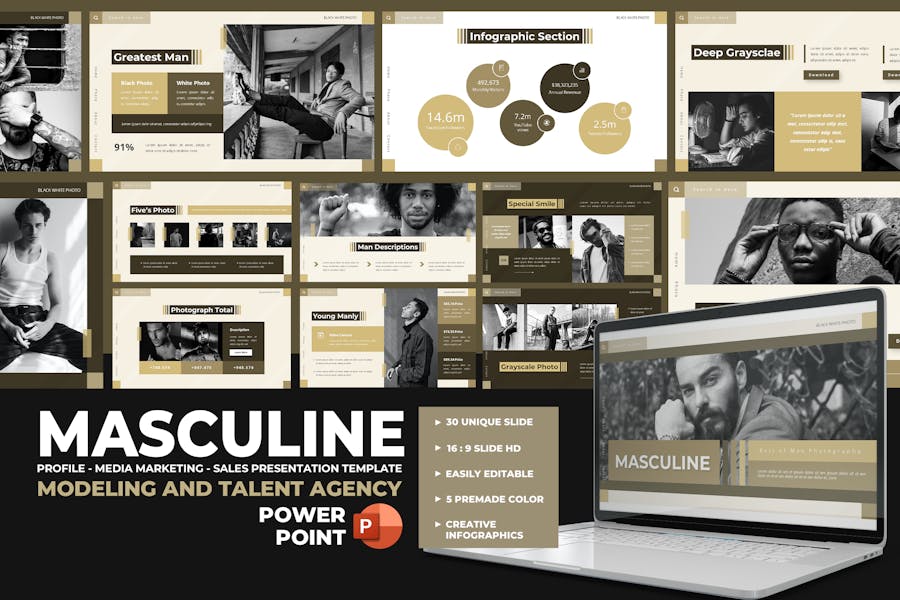 Masculine - Modeling & Talent Agency Presentation