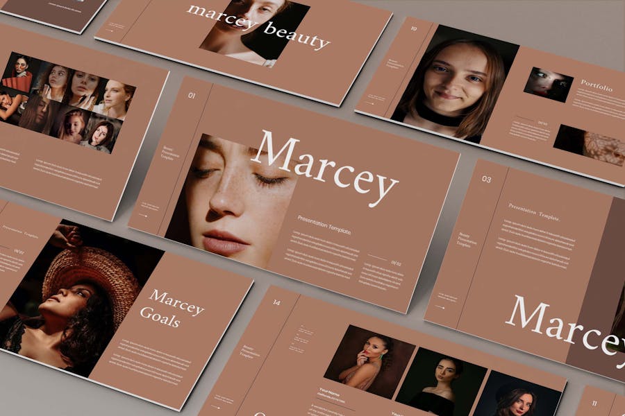 Marcey - Business Presentation PowerPoint Template