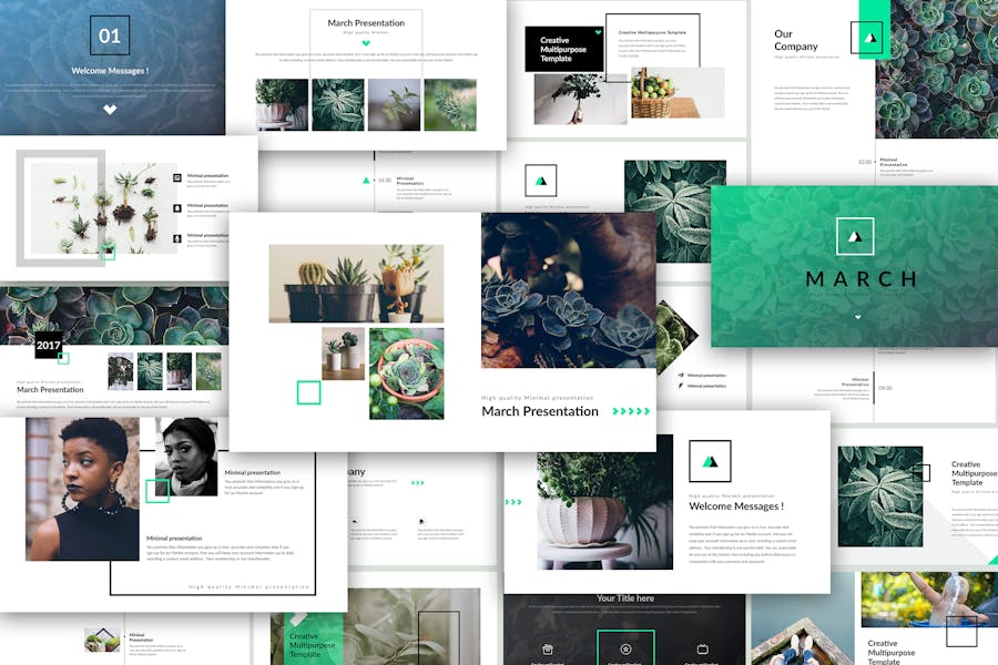 March - PowerPoint Presentation Template