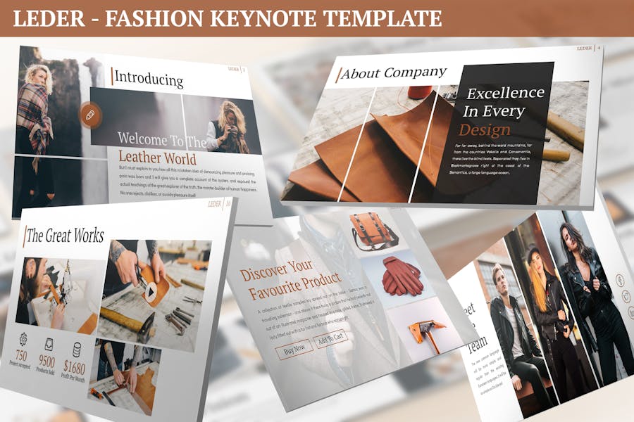 Leder - Fashion Keynote Template