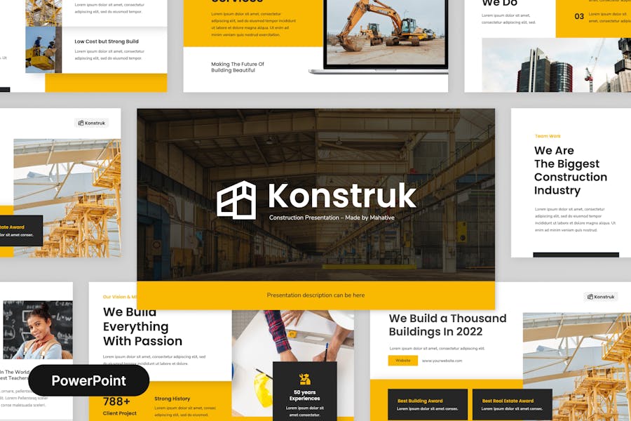 Konstruk - Construction Powerpoint Presentation