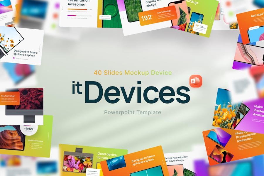 It Device Creative Mockup PowerPoint Template