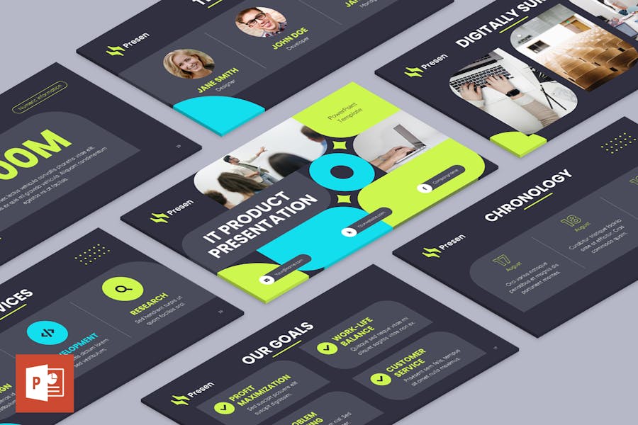 IT Product PowerPoint Presentation Template