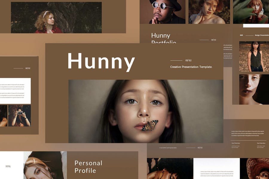 103 Hunny - Business Presentation Powerpoint Template