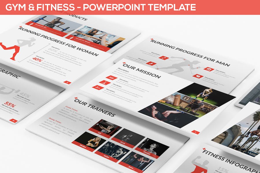 96 Gym & Fitness - Powerpoint Template