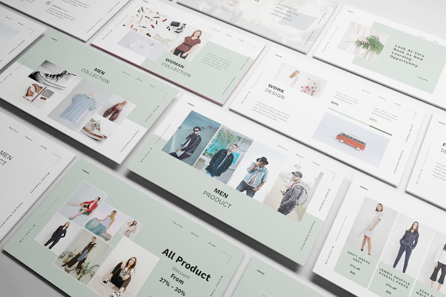 99 Hemnes Lookbook Powerpoint Template