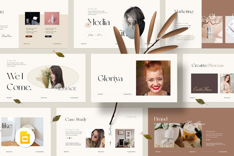 92 Gloriya Media Kit Template