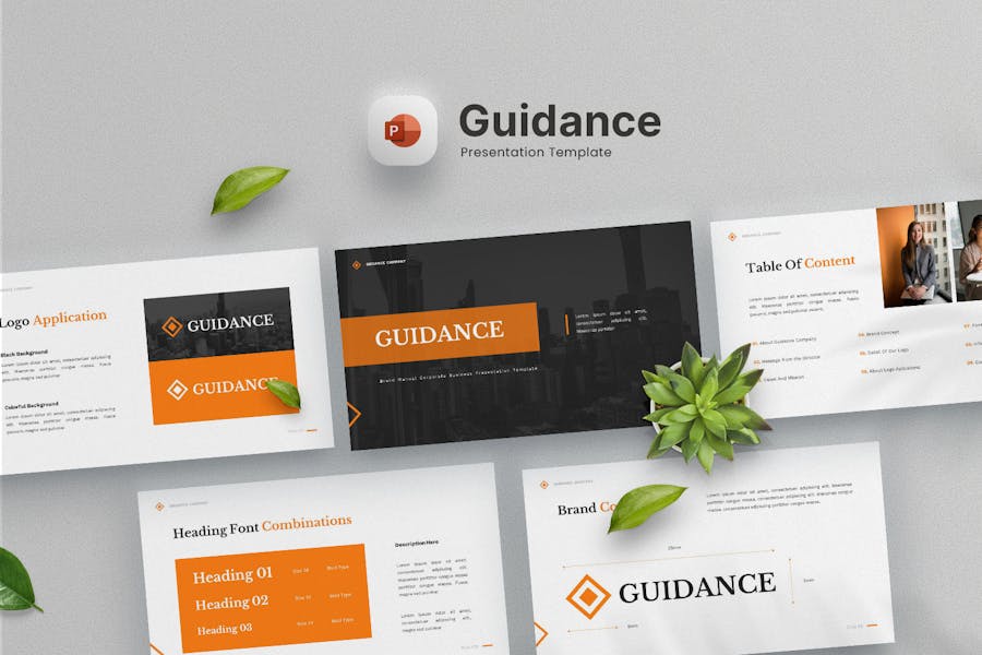 95 Guidance - Brand Manual Powerpoint Template
