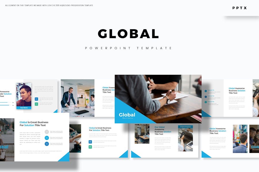 91 Global - Powerpoint Template