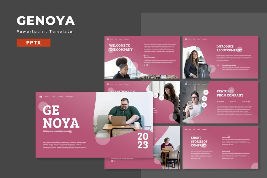 86 Genoya - Multipurpose Powerpoint Template