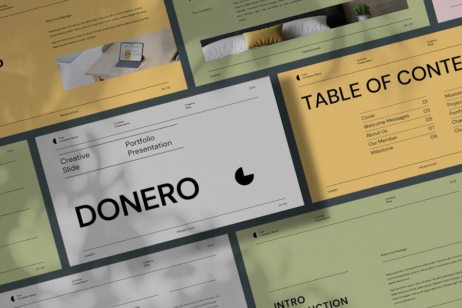 Donero Presentation Template