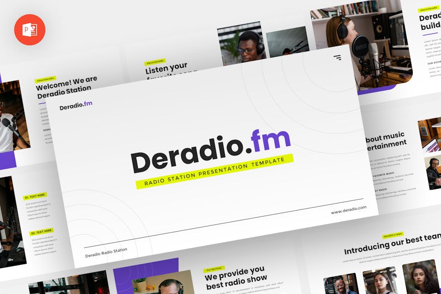 Deradio.fm - Radio Powerpoint Template