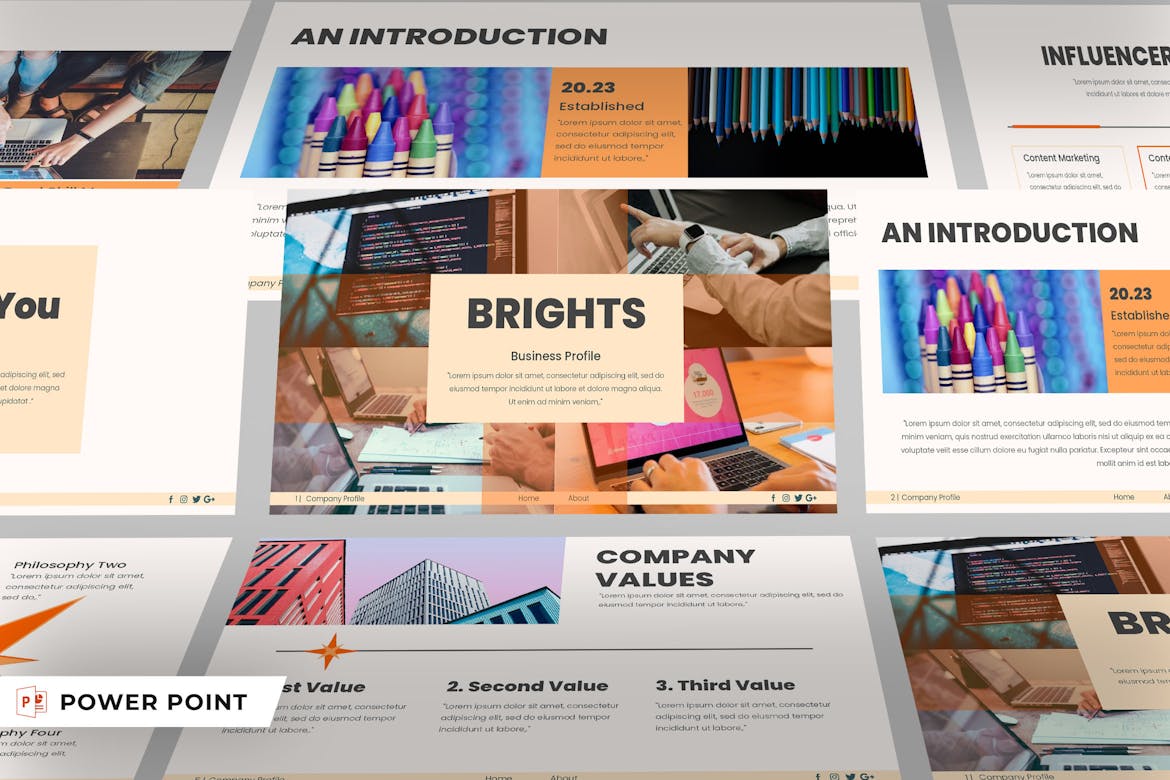 Bright : Digital Business Profile PPT 002