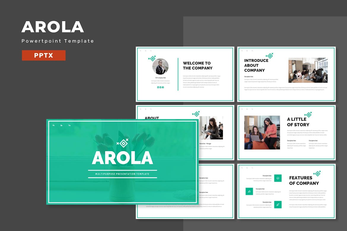 Arola - Multipurpose Powerpoint Template
